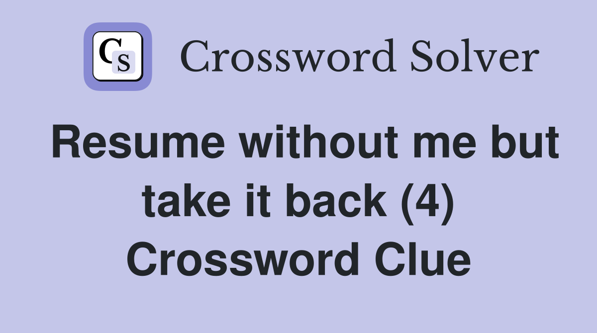 resume doing business crossword clue 6 letters